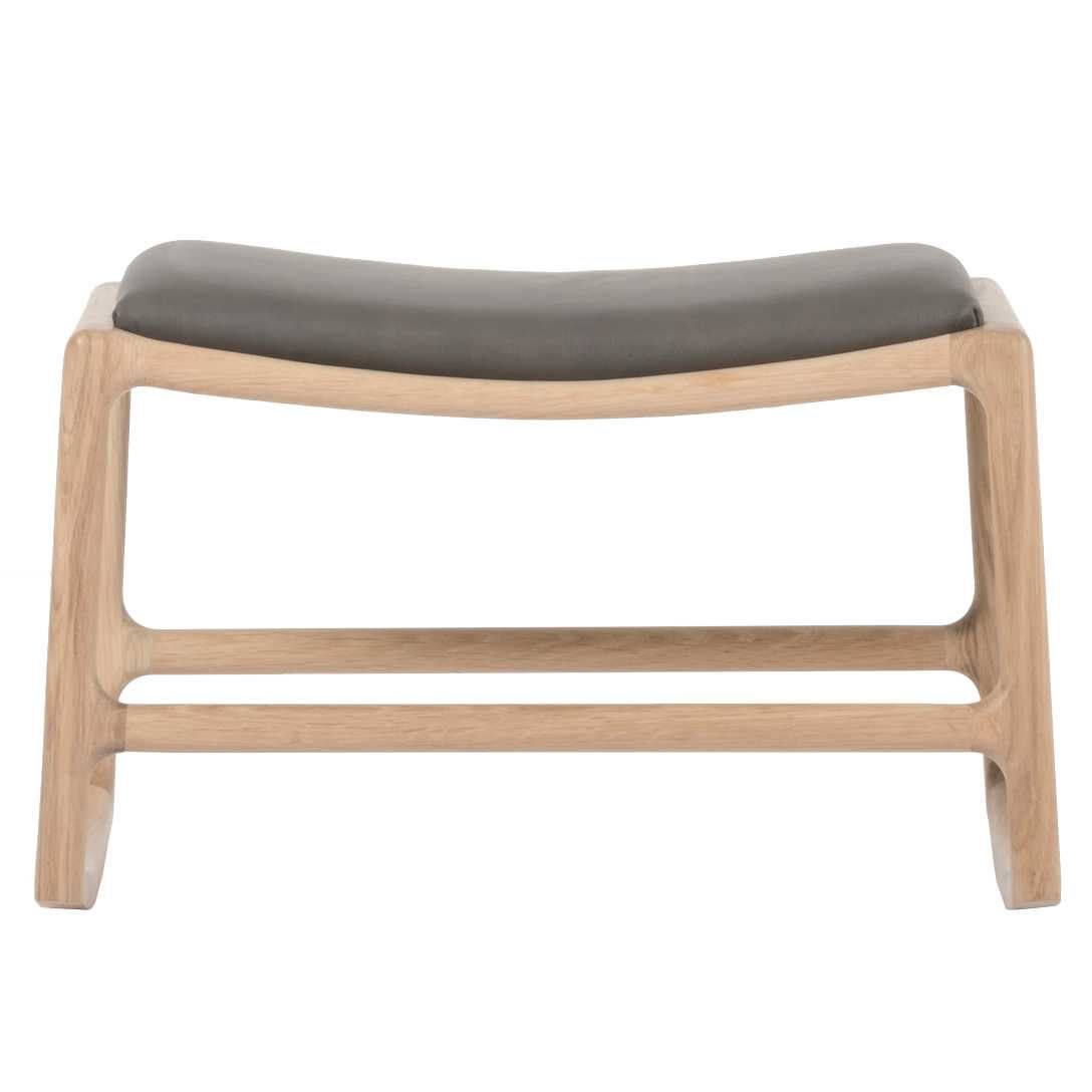 Dedo voetenbank Dakar Leather Grey 1258