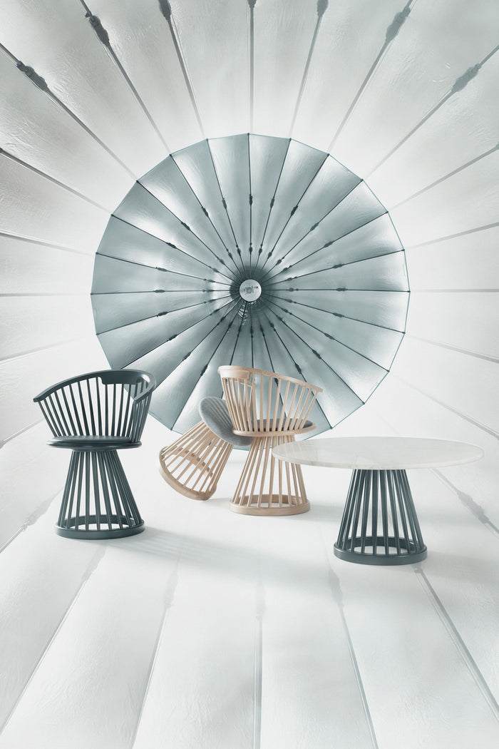 Tom Dixon Fan eetkamerstoel naturel