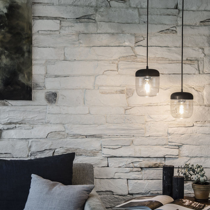 Umage Acorn hanglamp Ø14 zwart snoer, messing