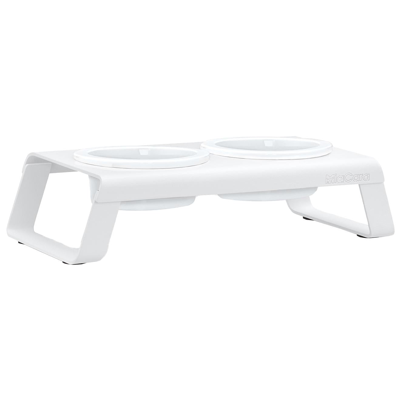 MiaCara Desco hondenvoerbak porselein small wit