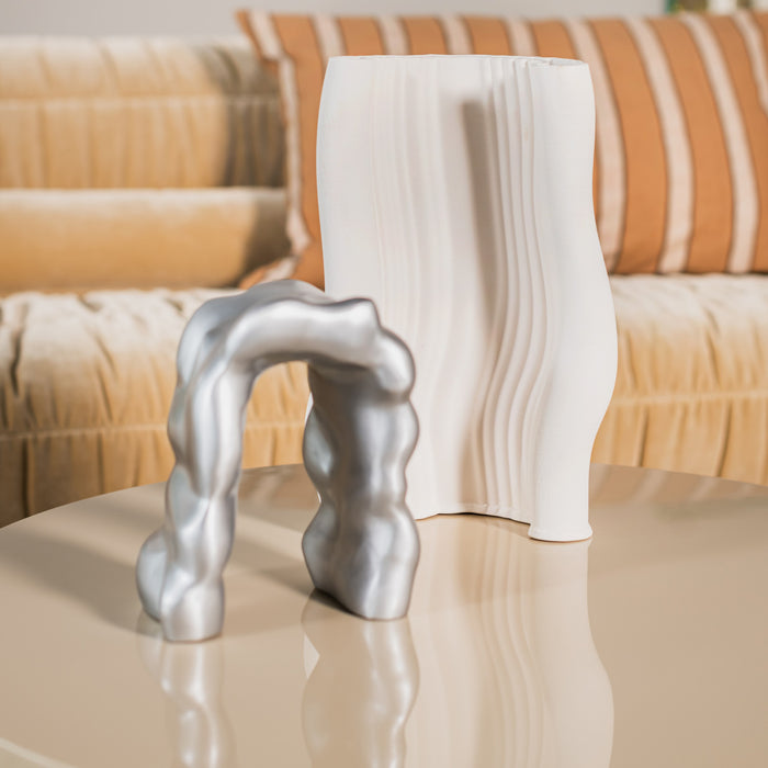 ferm LIVING Morf Ornament - Brushed Aluminium