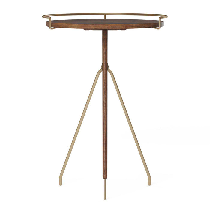 Audo Copenhagen Umanoff bijzettafel Ø60 walnoot|messing