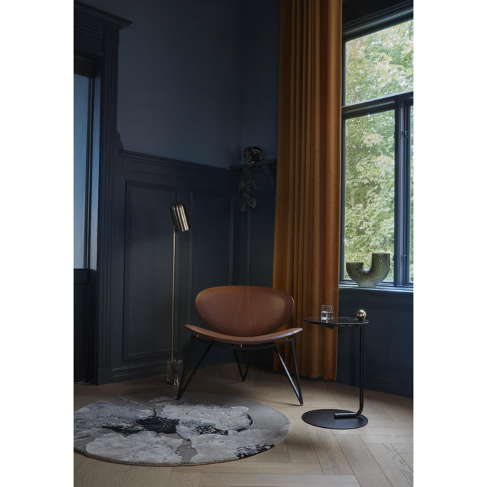 Castellum bijzettafel Ø40 Black|marmer