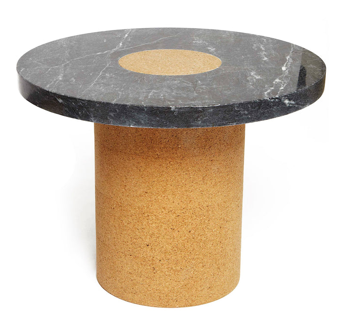 Frama Sintra bijzettafel Ø60 kurk|Ruivina marmer zwart