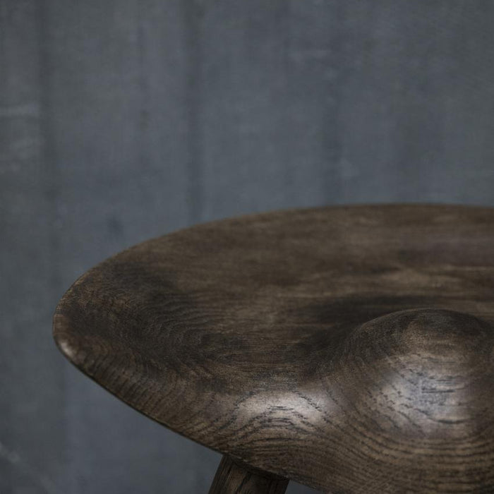 Audo Copenhagen ML42 barkruk H81 zwart gebeitst beuken, roestvrijstaal