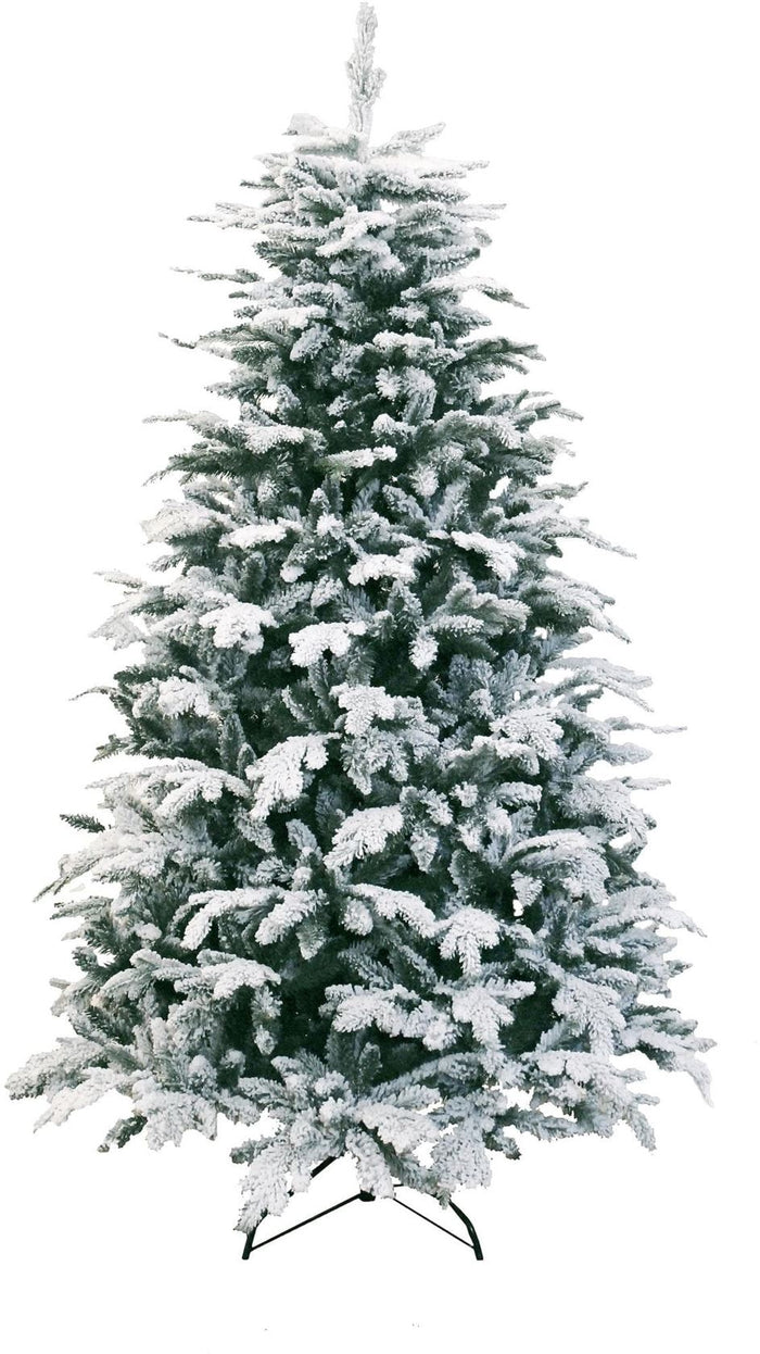 Oslo Snow Pine kunstkerstboom - 150 cm - groen - Ø 88 cm - 1.110 tips