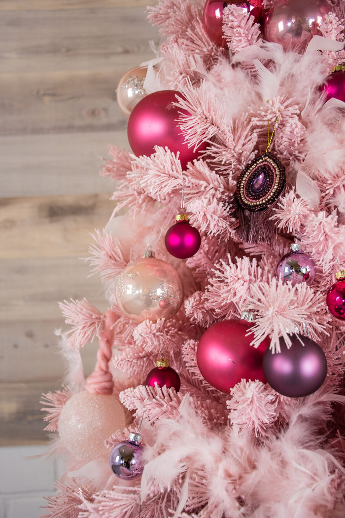 Teddy Pink kunstkerstboom - 180 cm - roze - Ø 97 cm - 658 tips