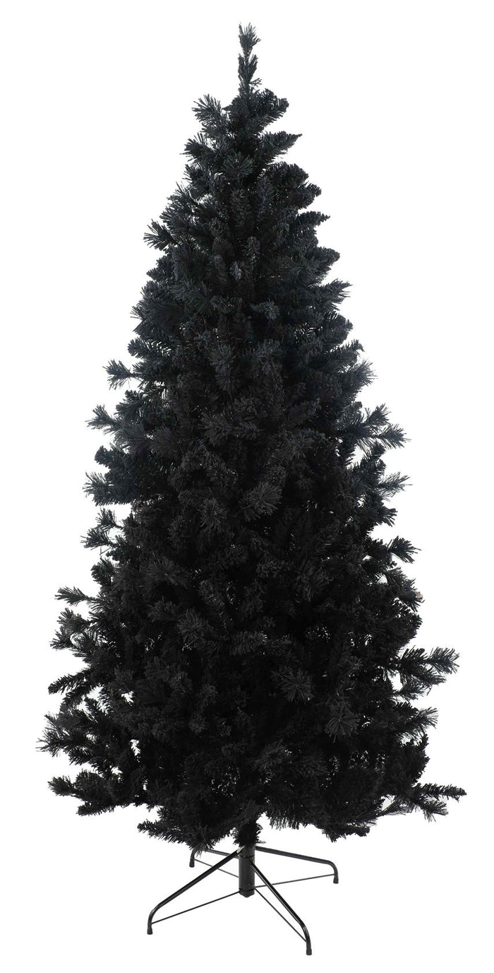 Teddy Black kunstkerstboom - 180 cm - zwart - Ø 97 cm - 658 tips