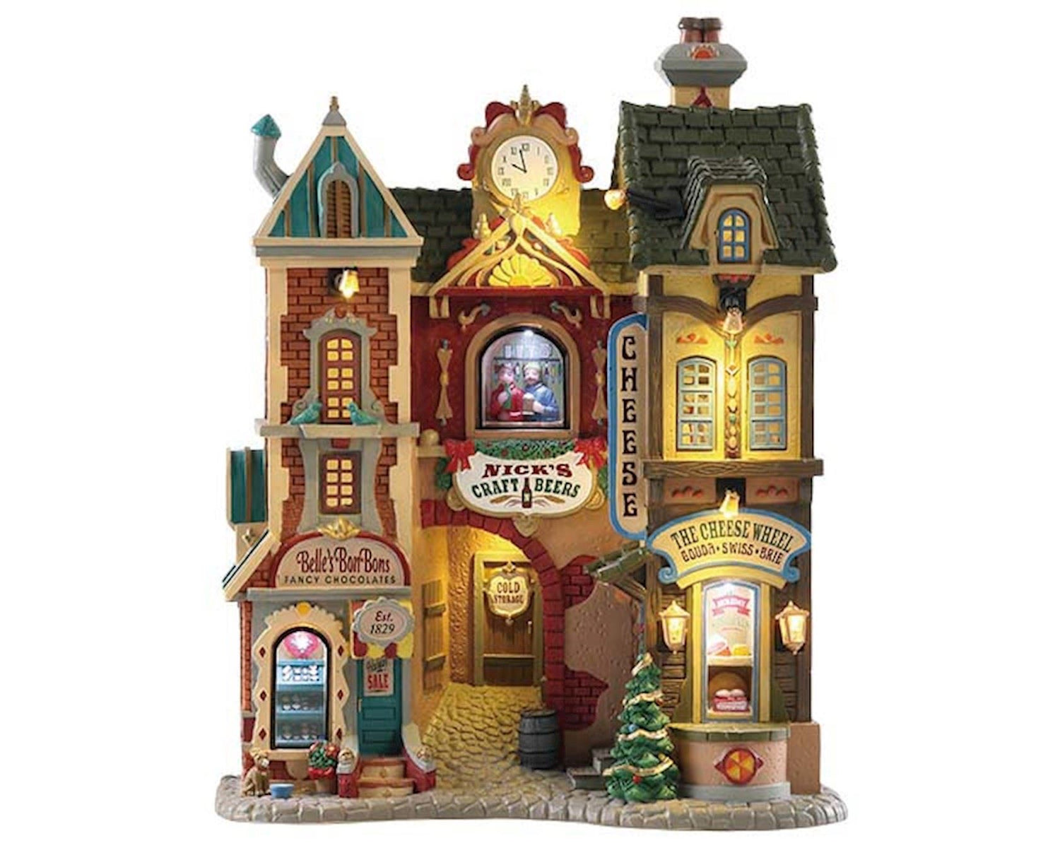 Lemax - 'Ye Olde Cobblestone Road' - Verlicht gebouw