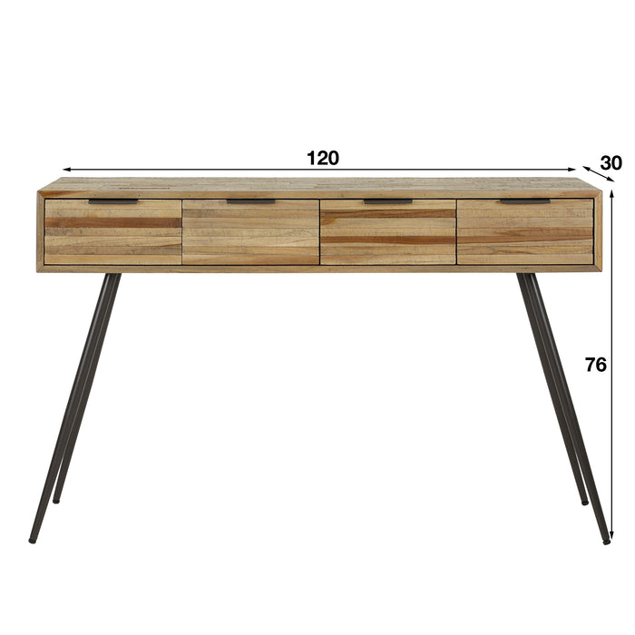by fonQ  Dim Sidetable - B 120 cm - Teakhout