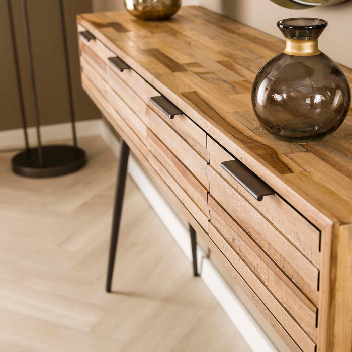 by fonQ  Dim Sidetable - B 120 cm - Teakhout