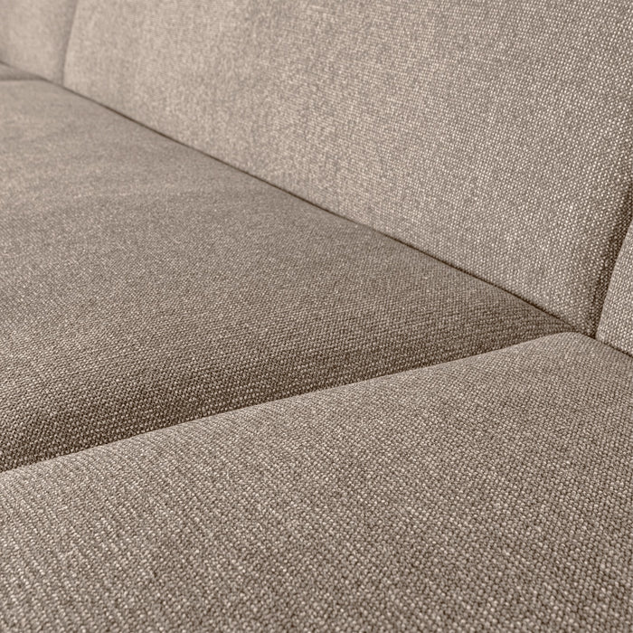 WOOOD Sloping U-bank – Chenille - Naturel Melange
