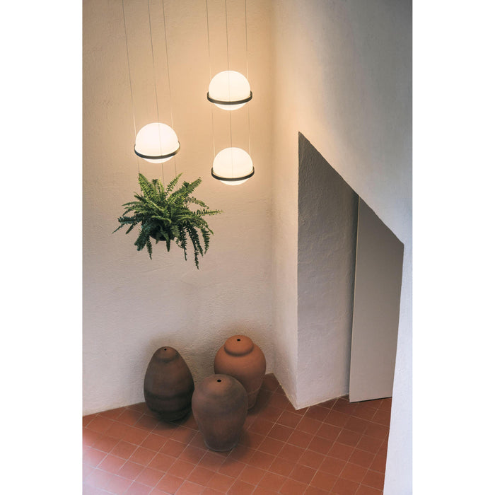 Palma Hanglamp 3724 LED Ø22 met plantenbak mat grijs