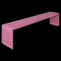 HKliving Slatted Bankje B 164 cm - Hot Pink