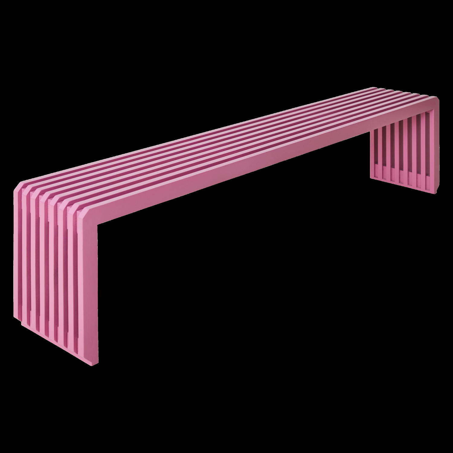HKliving Slatted Bankje B 164 cm - Hot Pink