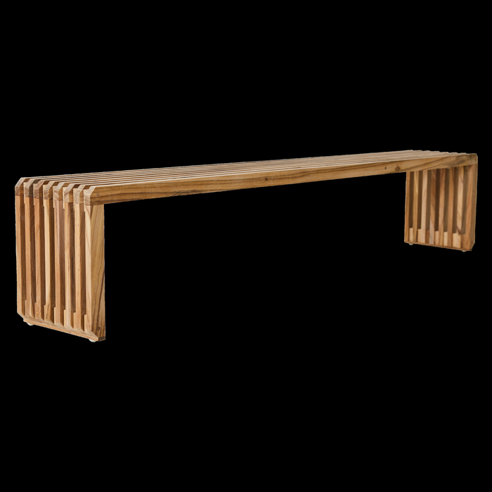 HKliving Slatted Bankje B 182 cm - Teak