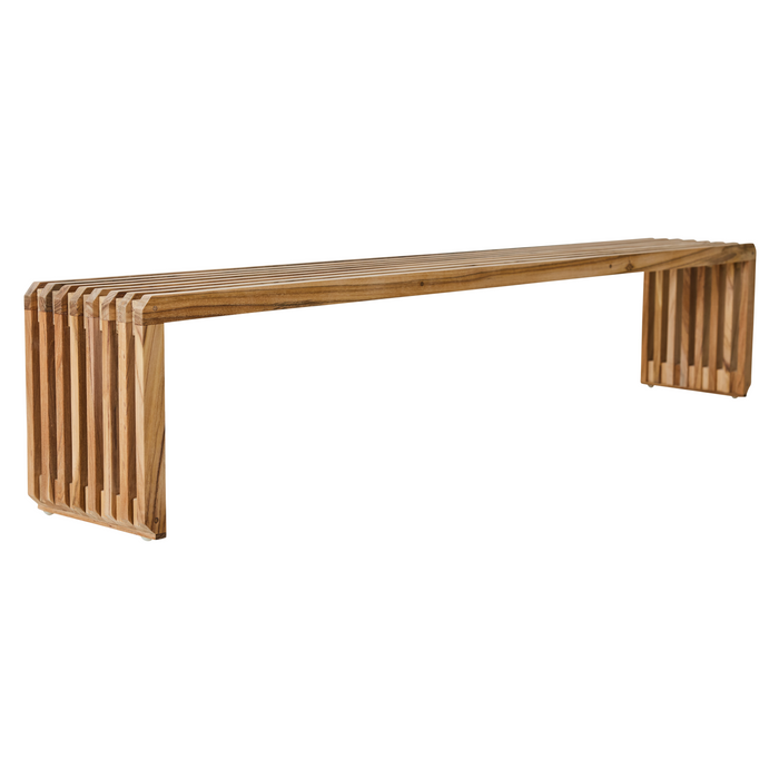 HKliving Slatted Bankje B 182 cm - Teak