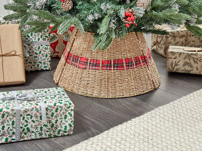 Beliani - MARCHE - Kerstboommand - Naturel - Zeegras