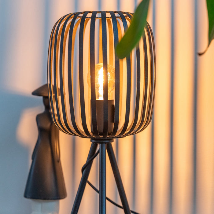 EGLO Tafellamp Romazzina Zwart - Metaal - 20x45x20cm (BxHxD)