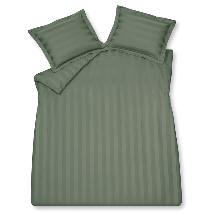 Vandyck Purity Stripe Dekbedovertrek 140 x 200/220 cm - Sage Green