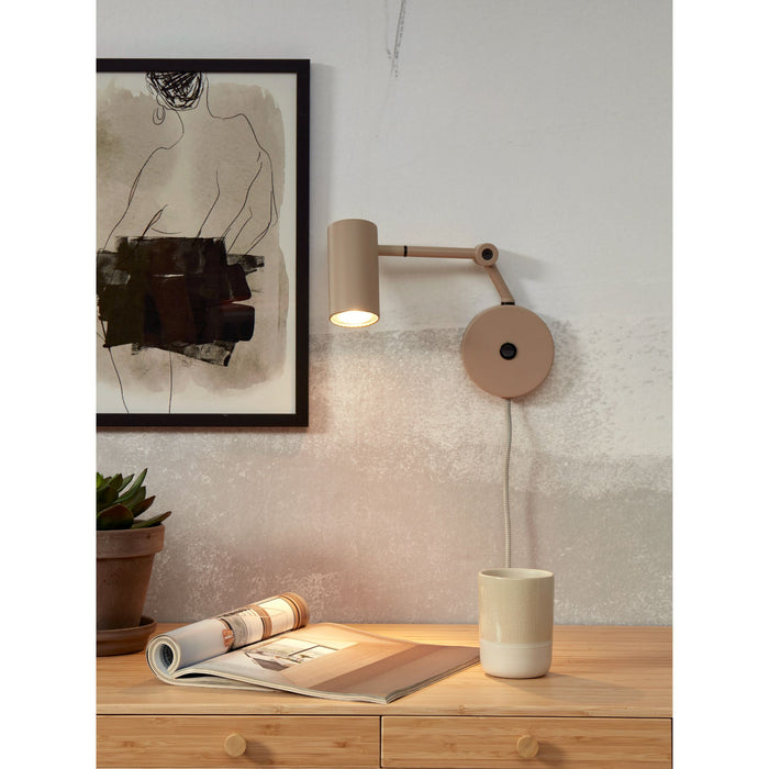it's about RoMi Wandlamp Montreux - Grijs - 10.5x21.5x18cm