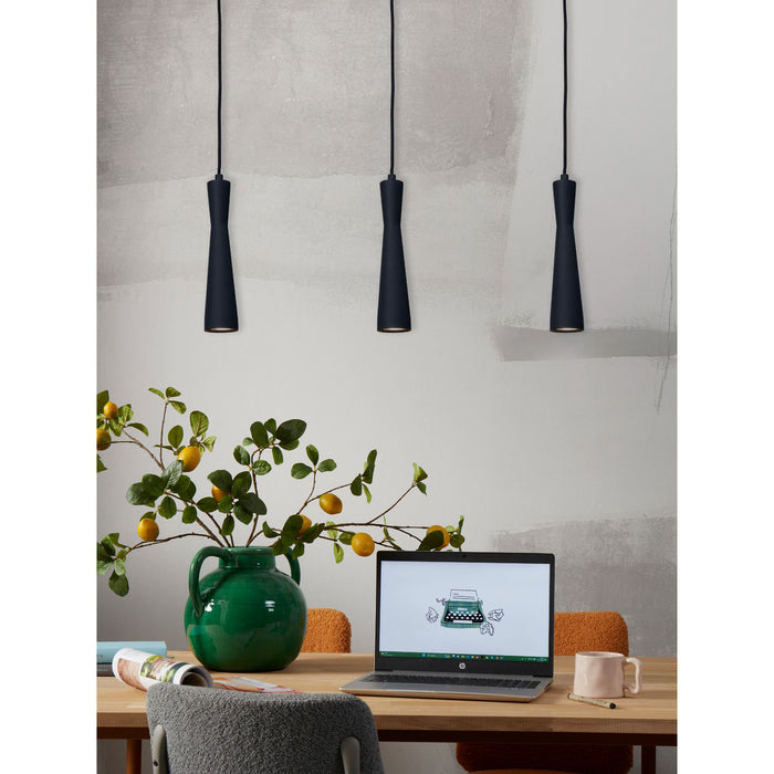 it's about RoMi Hanglamp Bordeaux - Zwart - 6x6x26cm