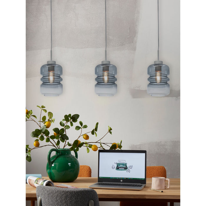 it's about RoMi Hanglamp Verona - Grijs - 15x15x30cm