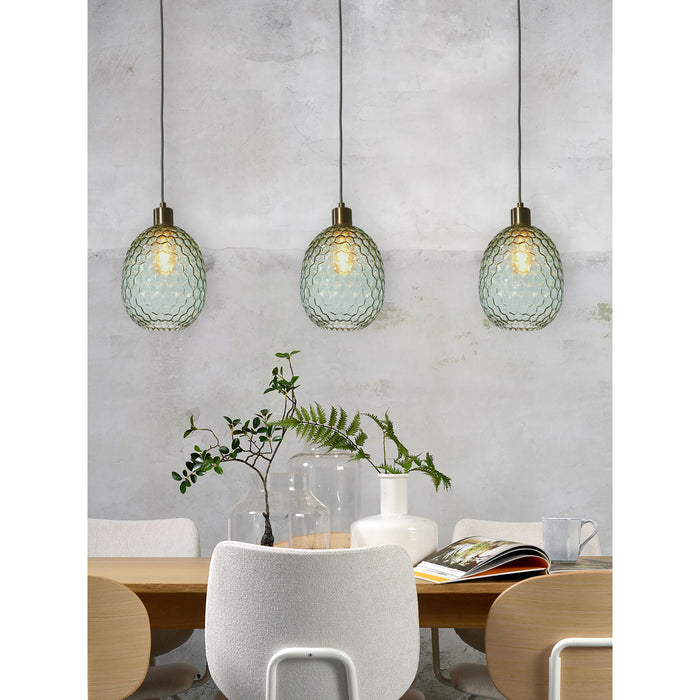 it's about RoMi Hanglamp Venice - Groen - 18x18x27cm