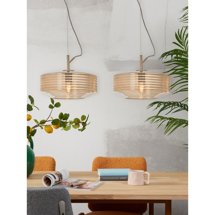 it's about RoMi Hanglamp Verona - Bruin - Ø35cm