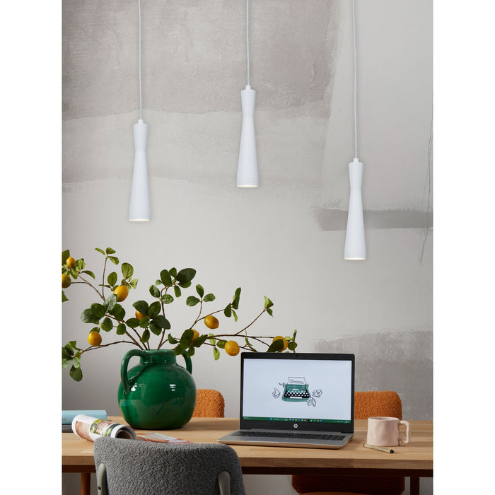 it's about RoMi Hanglamp Bordeaux - Wit - 6x6x26cm