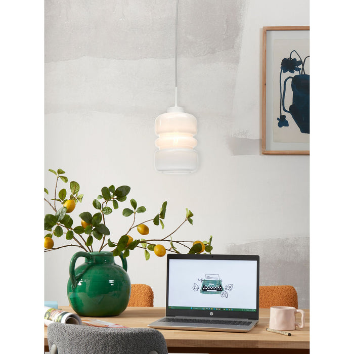 it's about RoMi Hanglamp Verona - Wit - 15x15x30cm