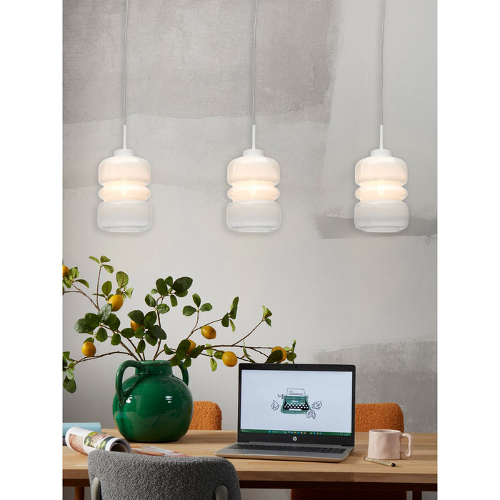 it's about RoMi Hanglamp Verona - Wit - 15x15x30cm