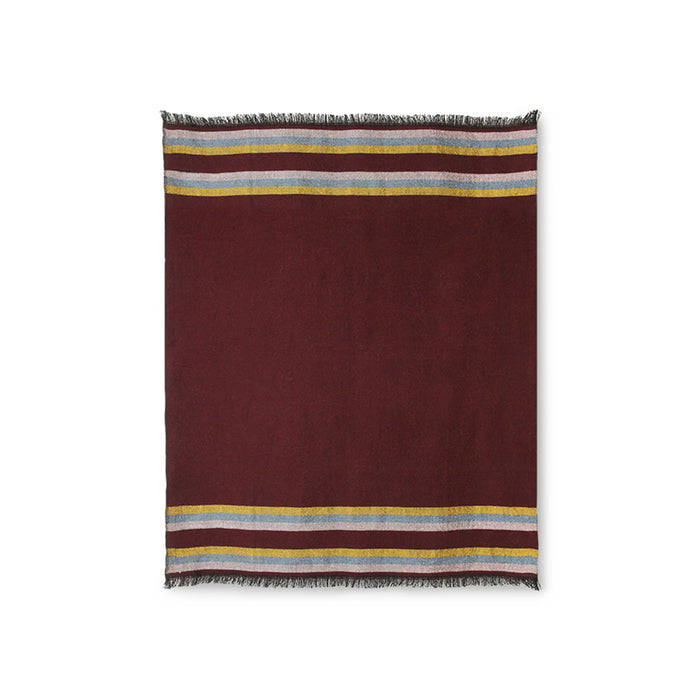HKliving x Doris Plaid 130 x 150 cm - Burgundy