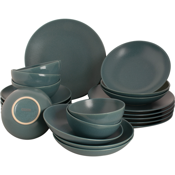 Mammoet Serviesset Spirit Stoneware 6-persoons 24-delig Groen