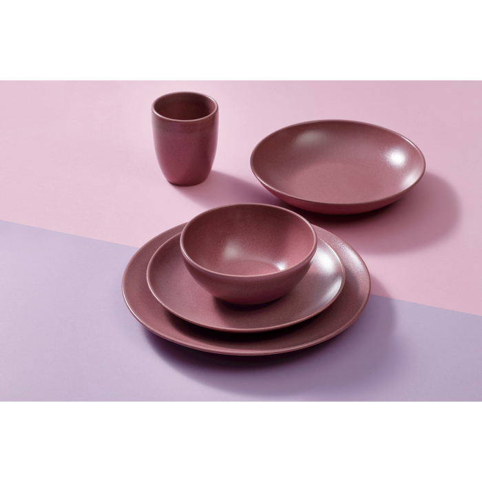 Mammoet Serviesset Spirit Stoneware 6-persoons 24-delig Rood