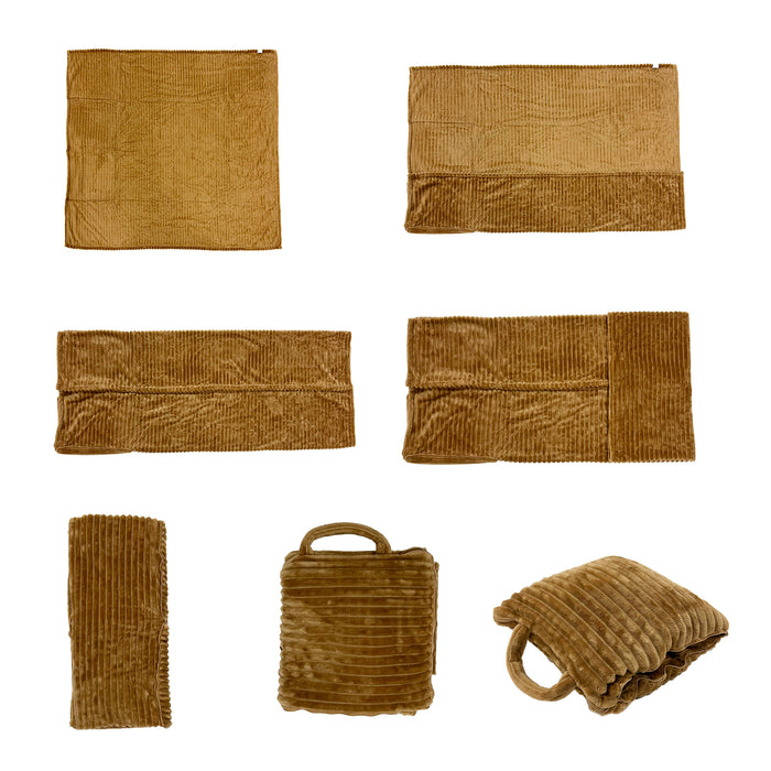 Dutch Decor Plaid 130x150 cm - TESSA - ideaal voor onderweg - zwart