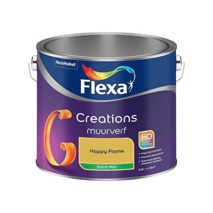 Flexa Creations - Muurverf Extra Mat - Happy Flame - 2.5L