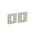 Intersteel Rozet met sleutelgat vierkant 42x42x2 mm rvs geborsteld
