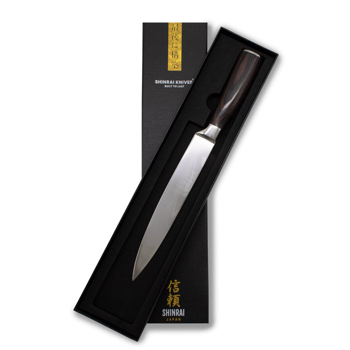 Shinrai Japan- Japanse Damascus Print Series - Vleesmes 20 cm