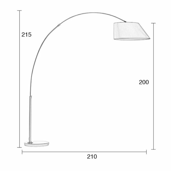Zuiver Arc Booglamp - Wit