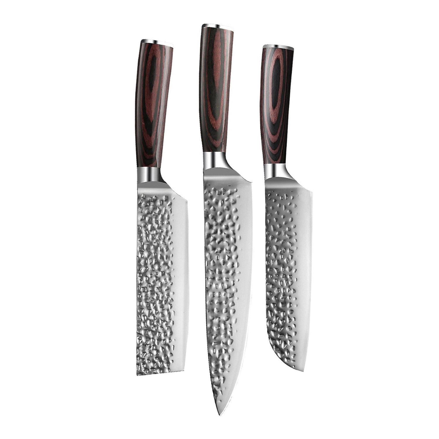 Shinrai Japan - Hammered RVS Series - 3-delige messenset