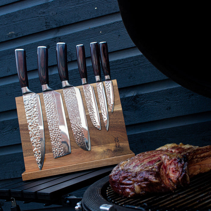 Shinrai Japan - Hammered RVS 6-delige Messenset