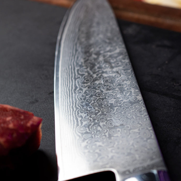 Shinrai Japan - Micarta Jewels - Damascus Koksmes 20 cm