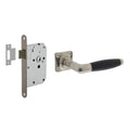 Intersteel Deurbeslag set loopslot rvs met deurkruk Ton basic nikkel