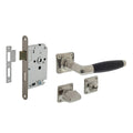 Intersteel Deurbeslag set toiletslot 63|8 rvs met deurkruk Ton basic