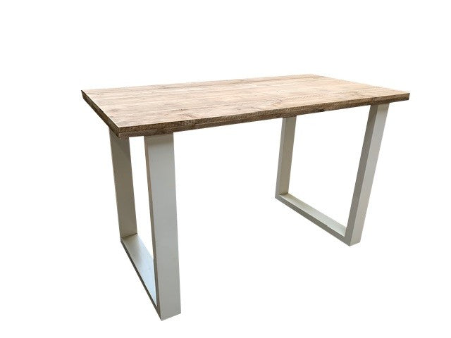 Wood4you - Bartafel New England steigerhout - 180Lx110Hx74D cm wit