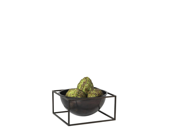 Audo Copenhagen Kubus Bowl Centerpiece schaal large Ø23 zwart