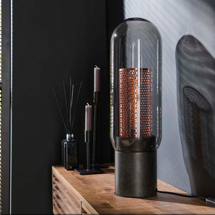 Fraaai - Wrexham tafellamp 50 cm staal smoke