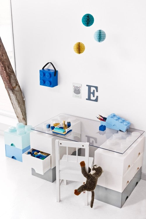 LEGO® Brick 4 Opbergbox Met Lade - Lichtblauw
