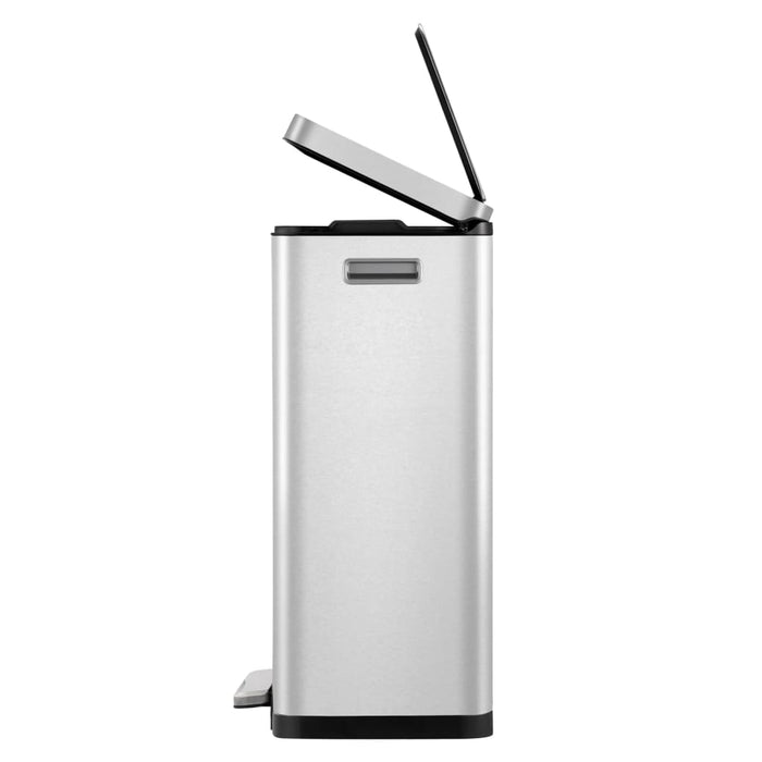 EKO Pedaalemmer X-Cube 2x20 L matzilverkleurig